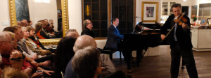 Acclaimed violinist Michael Ludwig performs at a Musicale